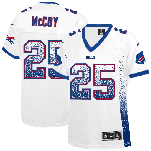 Women's Elite LeSean McCoy Nike Jersey White - #25 Drift Fashion NFL Buffalo Bills